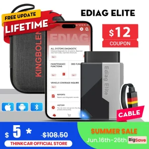 Update Kingbolen Ediag elite ALL Software Bi Directional 15 Reset CANFD Protoco OBD2 Scanner